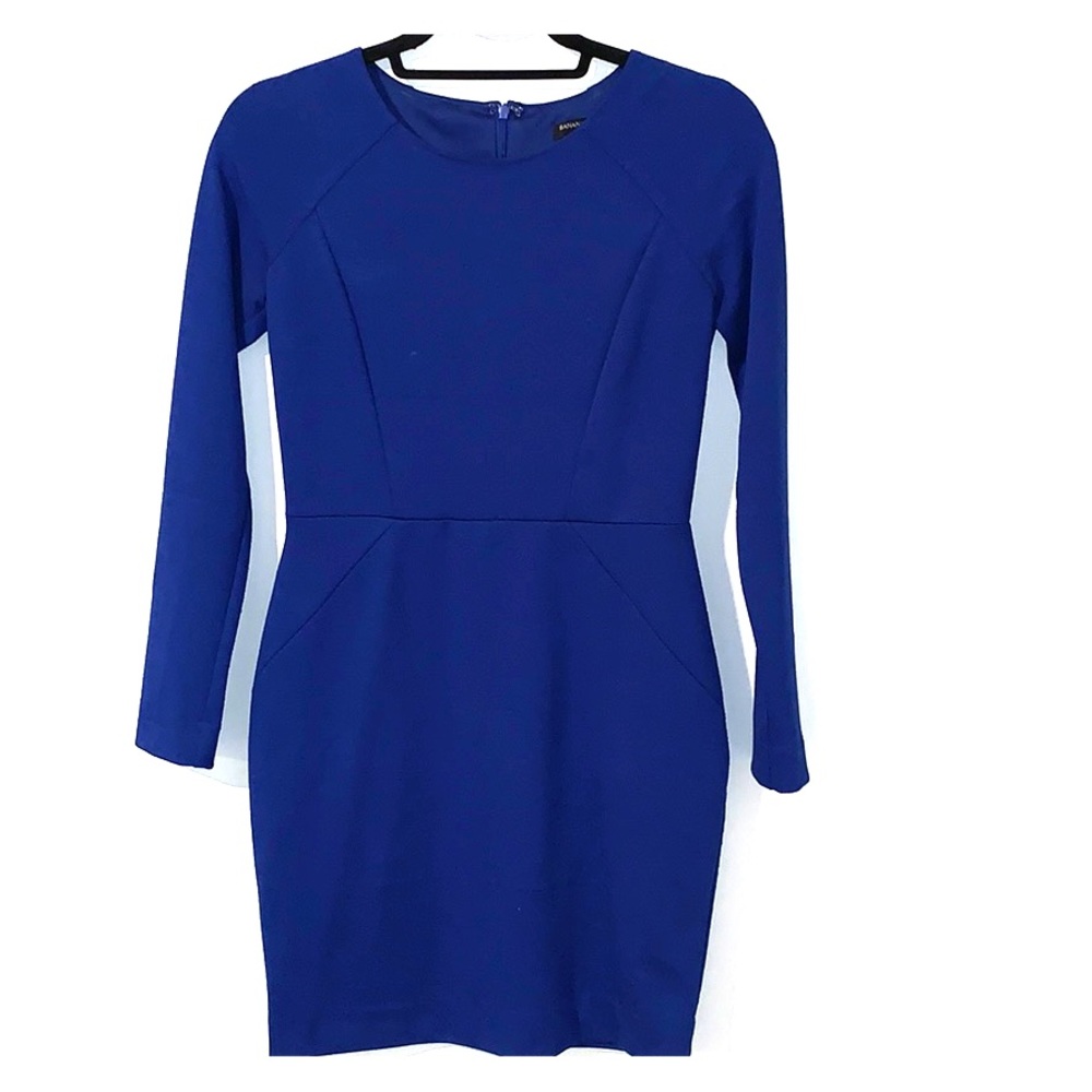 Banana Republic: Royal Blue Long Sleeve Dress